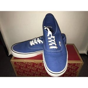Cobalt blue low-top VANS